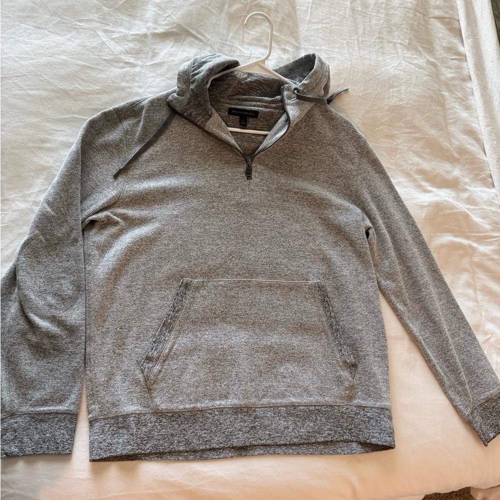Gray Quarter-Zip Pullover - image 1